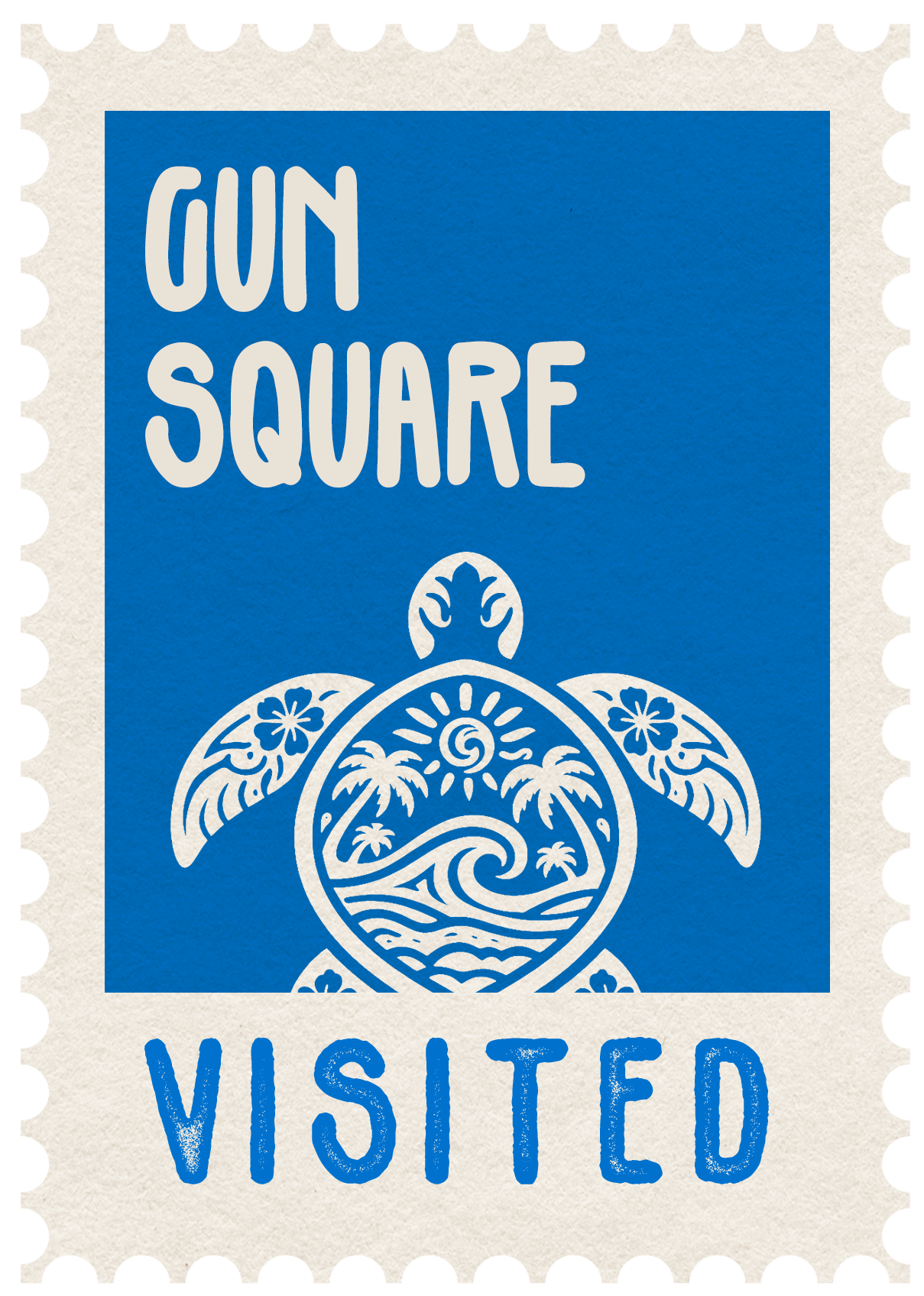 Sticker - Gun Square